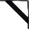 Ekena Millwork Traditional Steel Bracket, Powder Coated Black 2"W x 12"D x 12"H BKTM02X12X12TRPBL - alternate 3